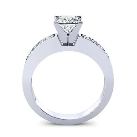 Eliza - Princess Moissanite Engagement Ring