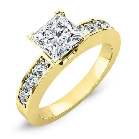 Eliza - Princess Moissanite Engagement Ring