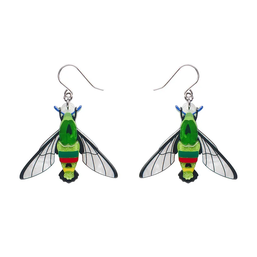 Erstwilder Australiana - Glimmer the Hawk Moth Drop Earrings