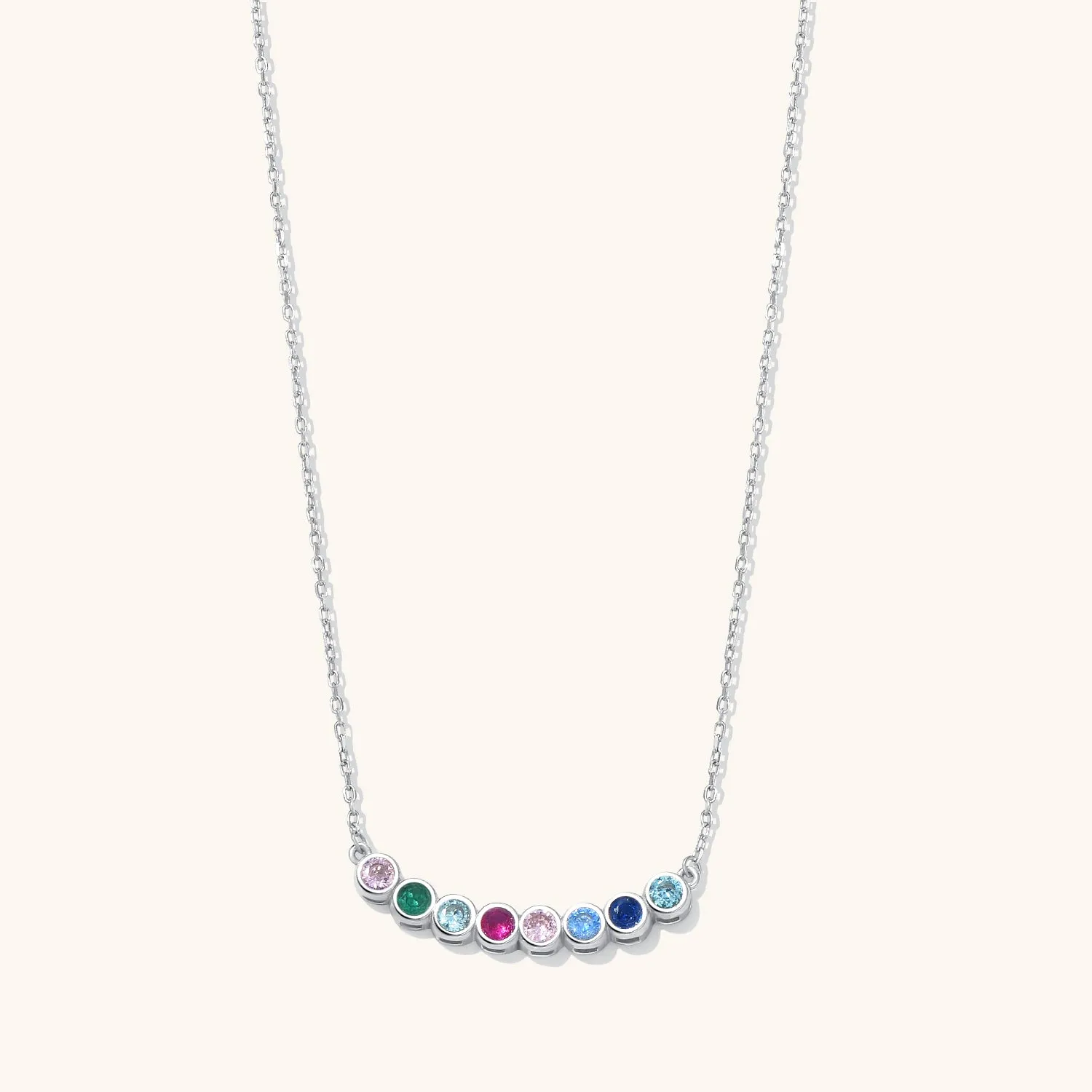 Family Birthstone Necklace