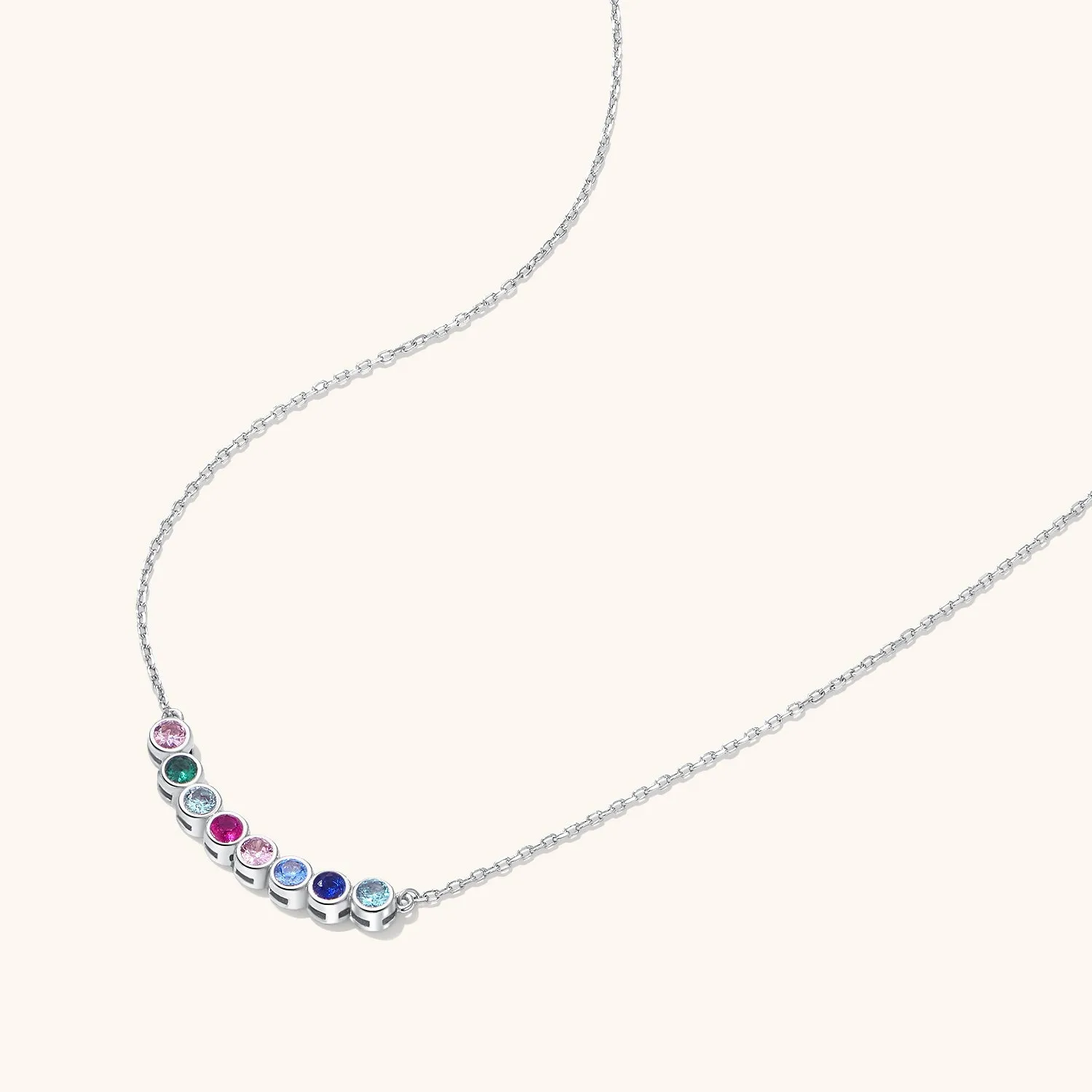 Family Birthstone Necklace
