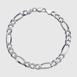 Figaro Bracelet - 5mm (Silver)