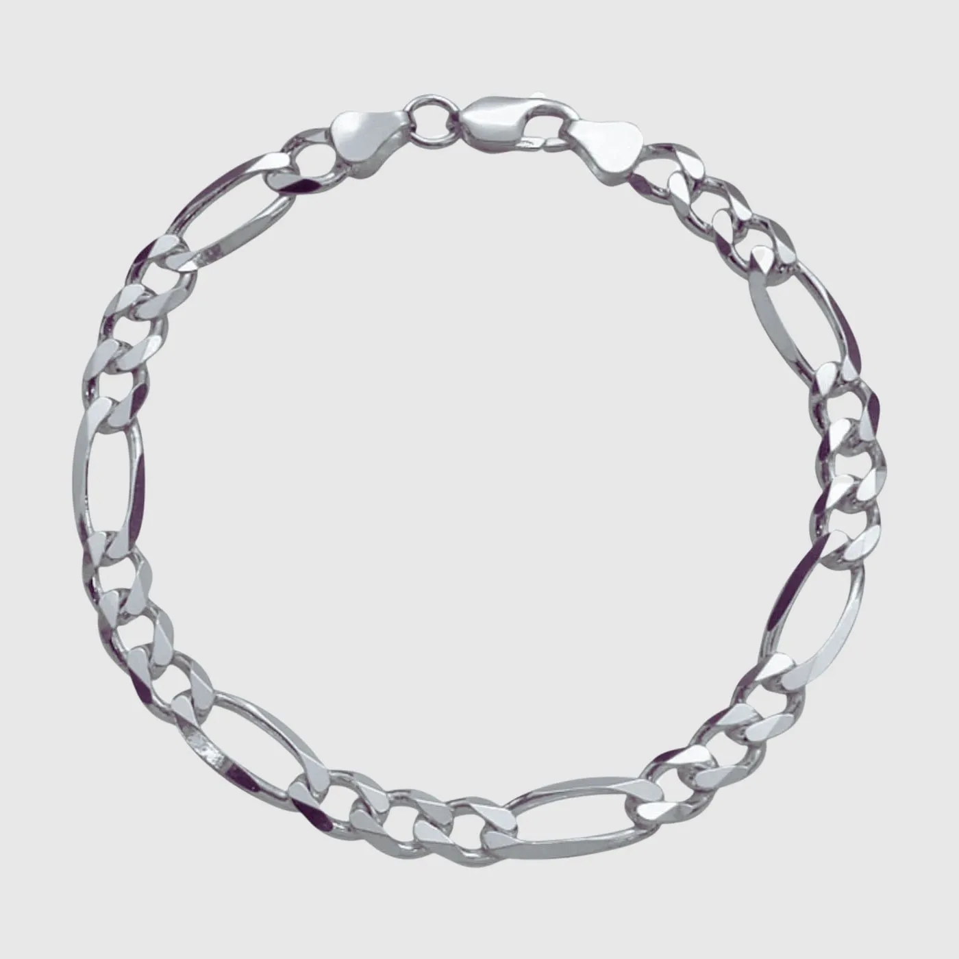 Figaro Bracelet - 5mm (Silver)