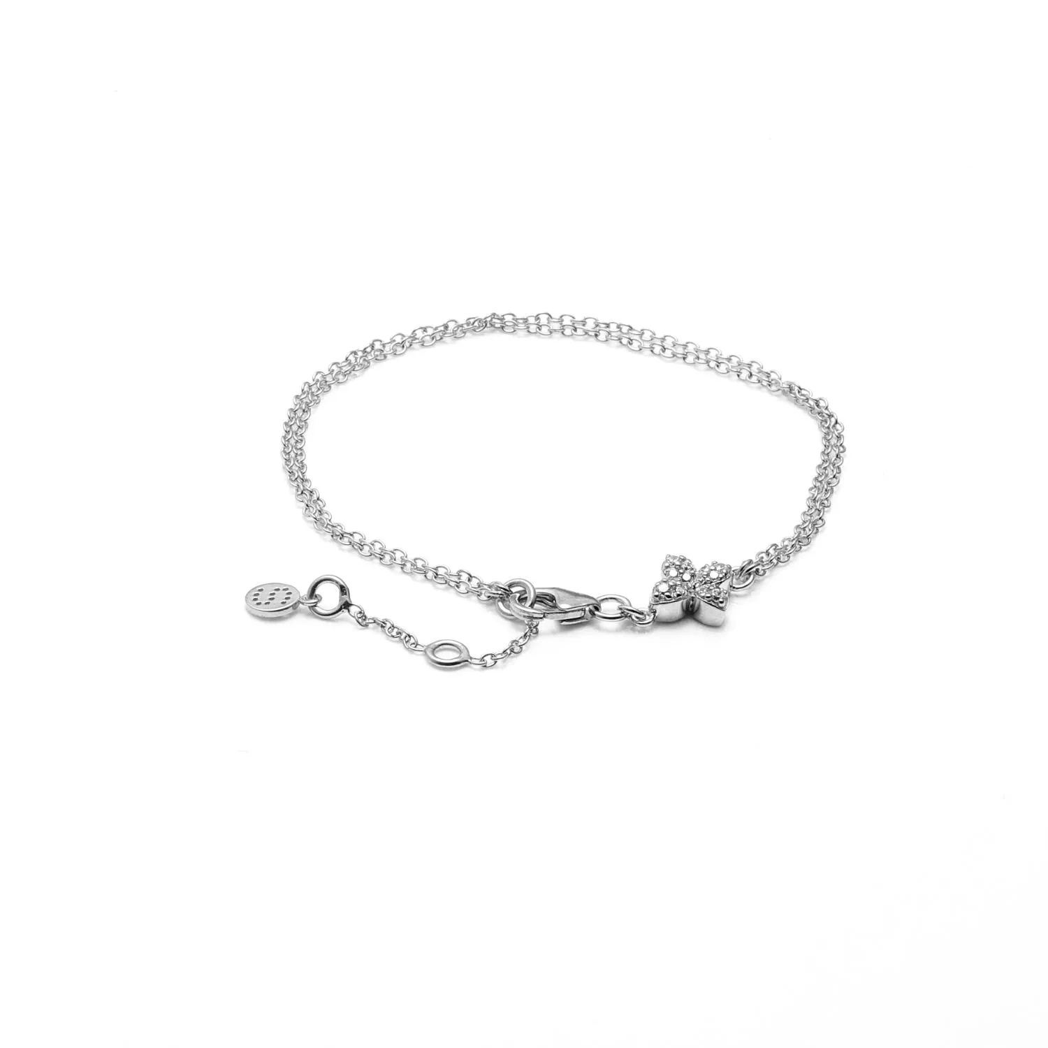 Flora / Bracelet / Clear   Silver
