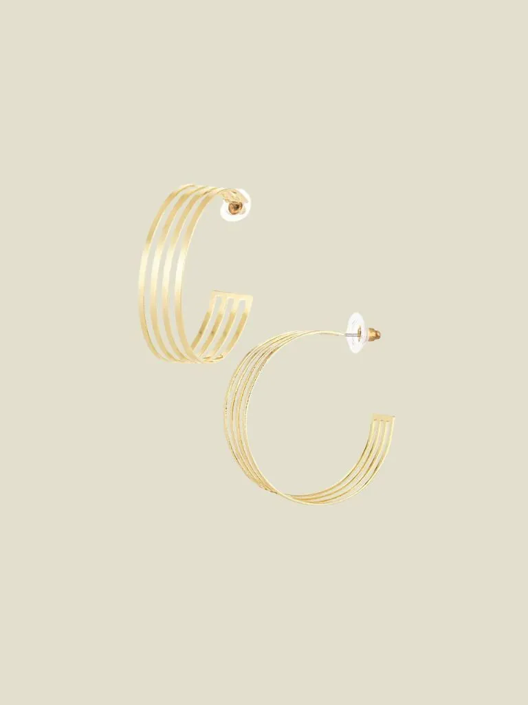 Funky Earrings (Set) Three Rings