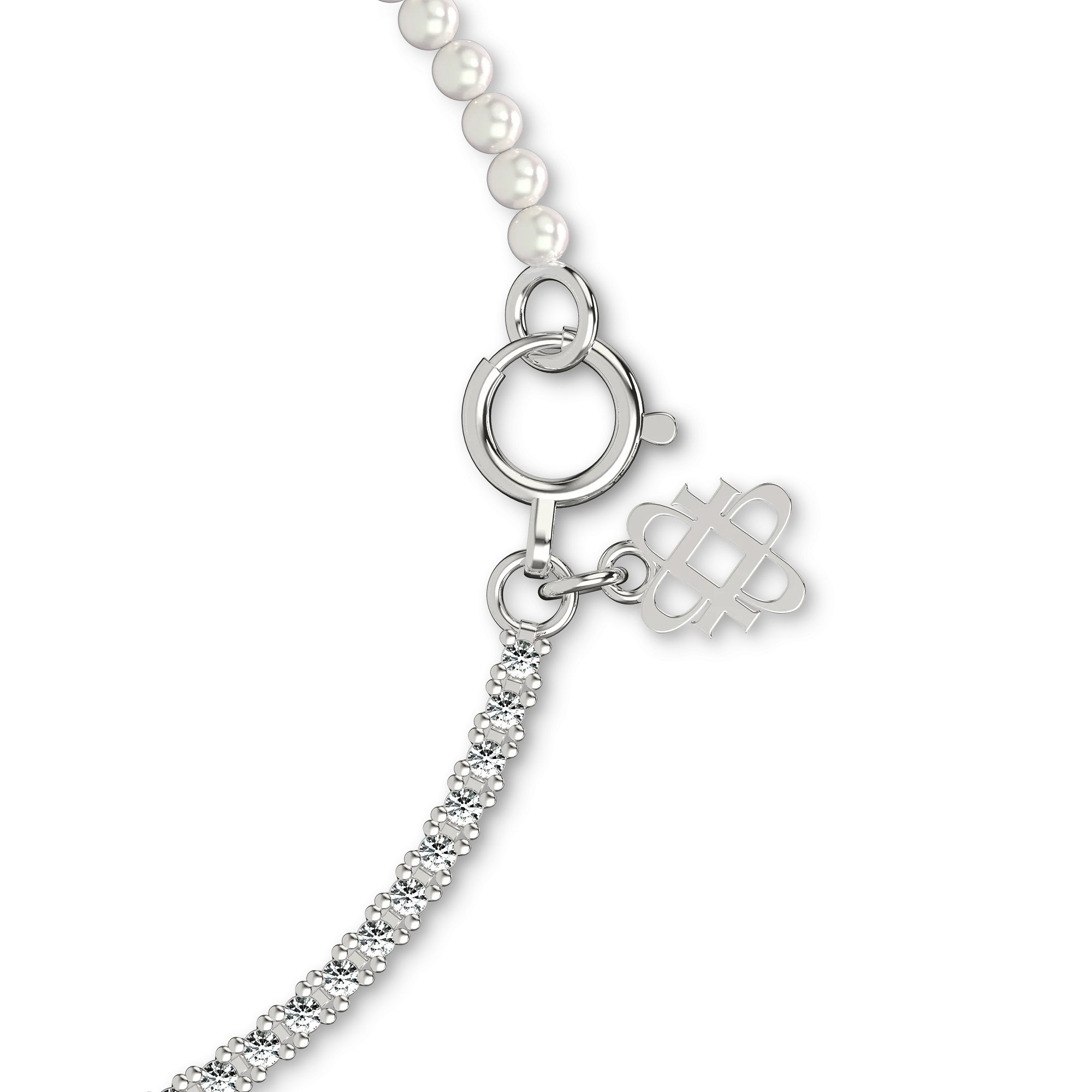 Fusion Diamond Pearl Bracelet