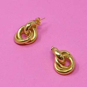 Gold Knot Earrings