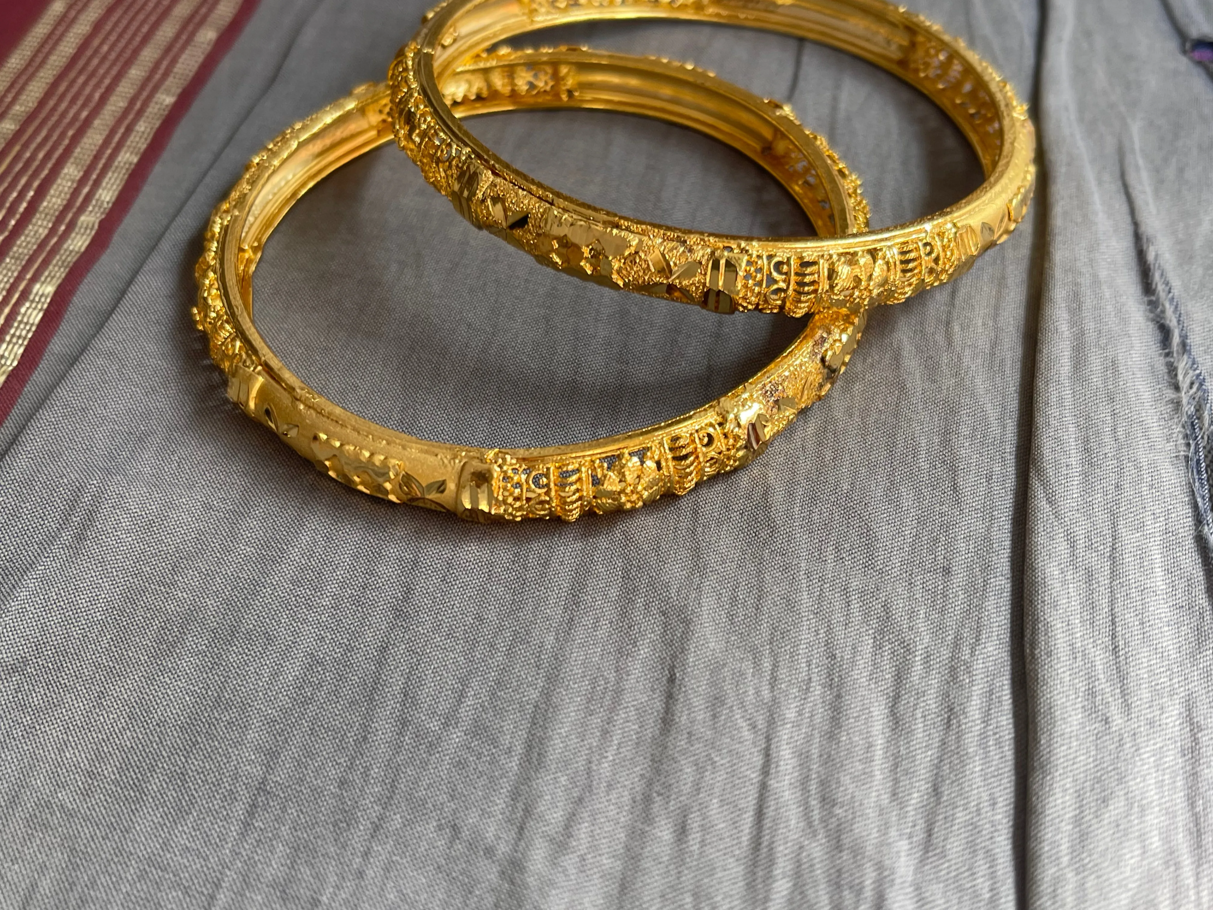Gold Plated Meenakari Citi Gold Bangles