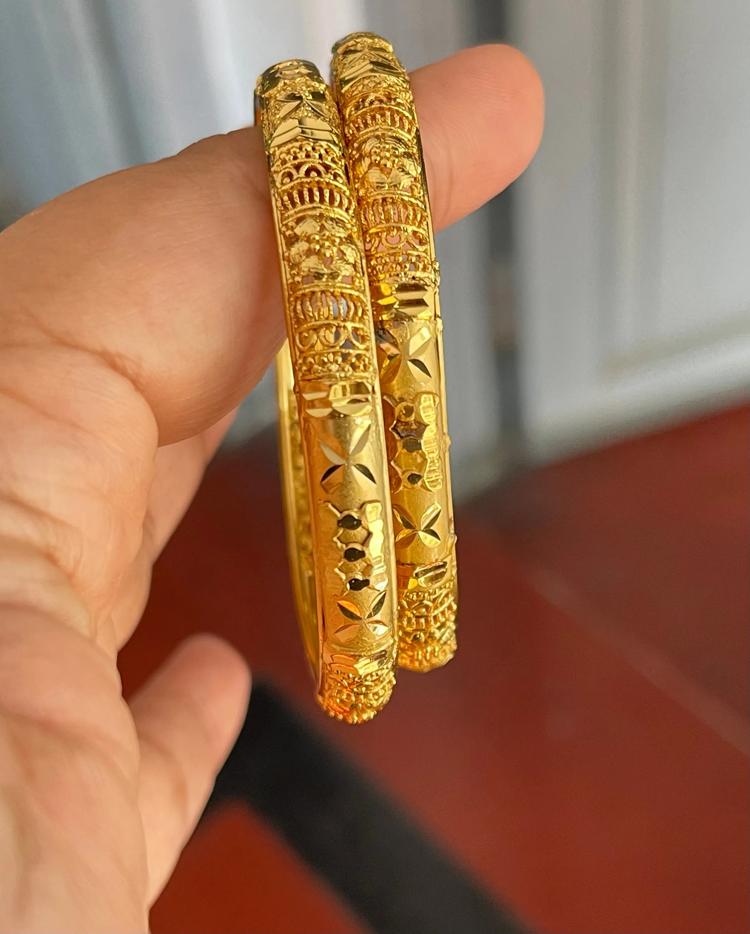 Gold Plated Meenakari Citi Gold Bangles