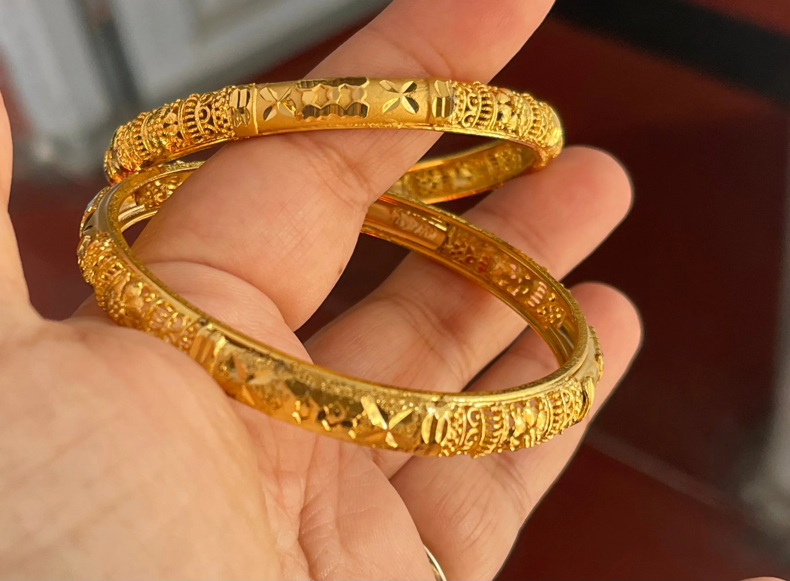 Gold Plated Meenakari Citi Gold Bangles