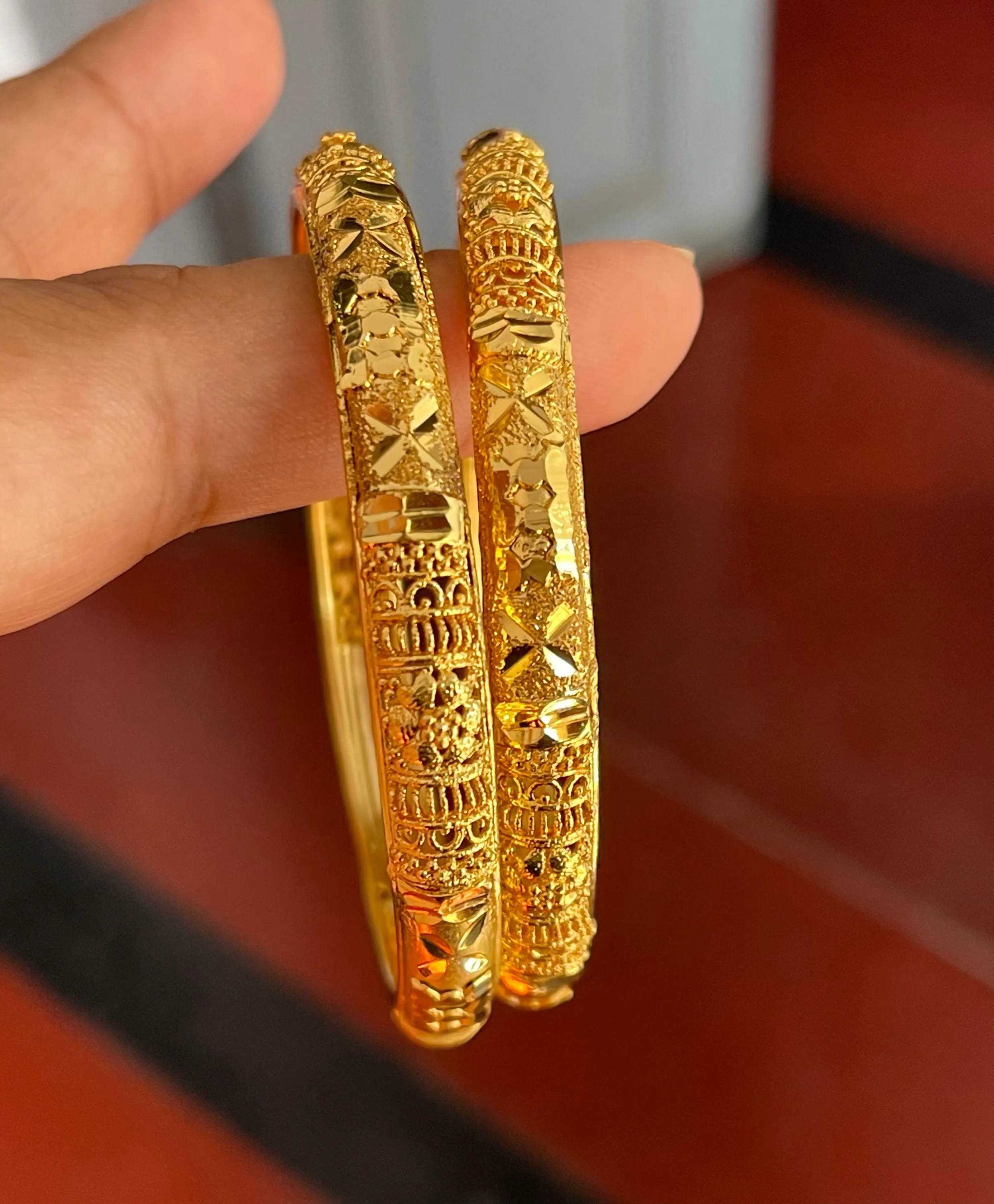 Gold Plated Meenakari Citi Gold Bangles