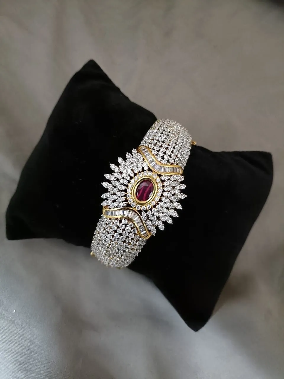 Golden Opulence: Adorned Brass Bracelet Jewelry