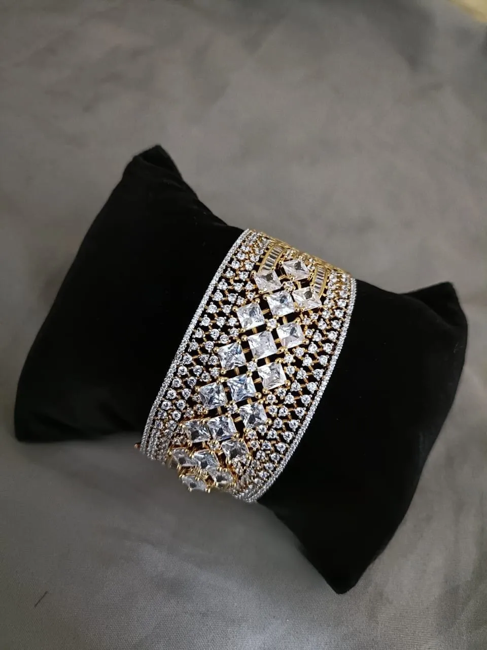 Golden Opulence: Adorned Brass Bracelet Jewelry