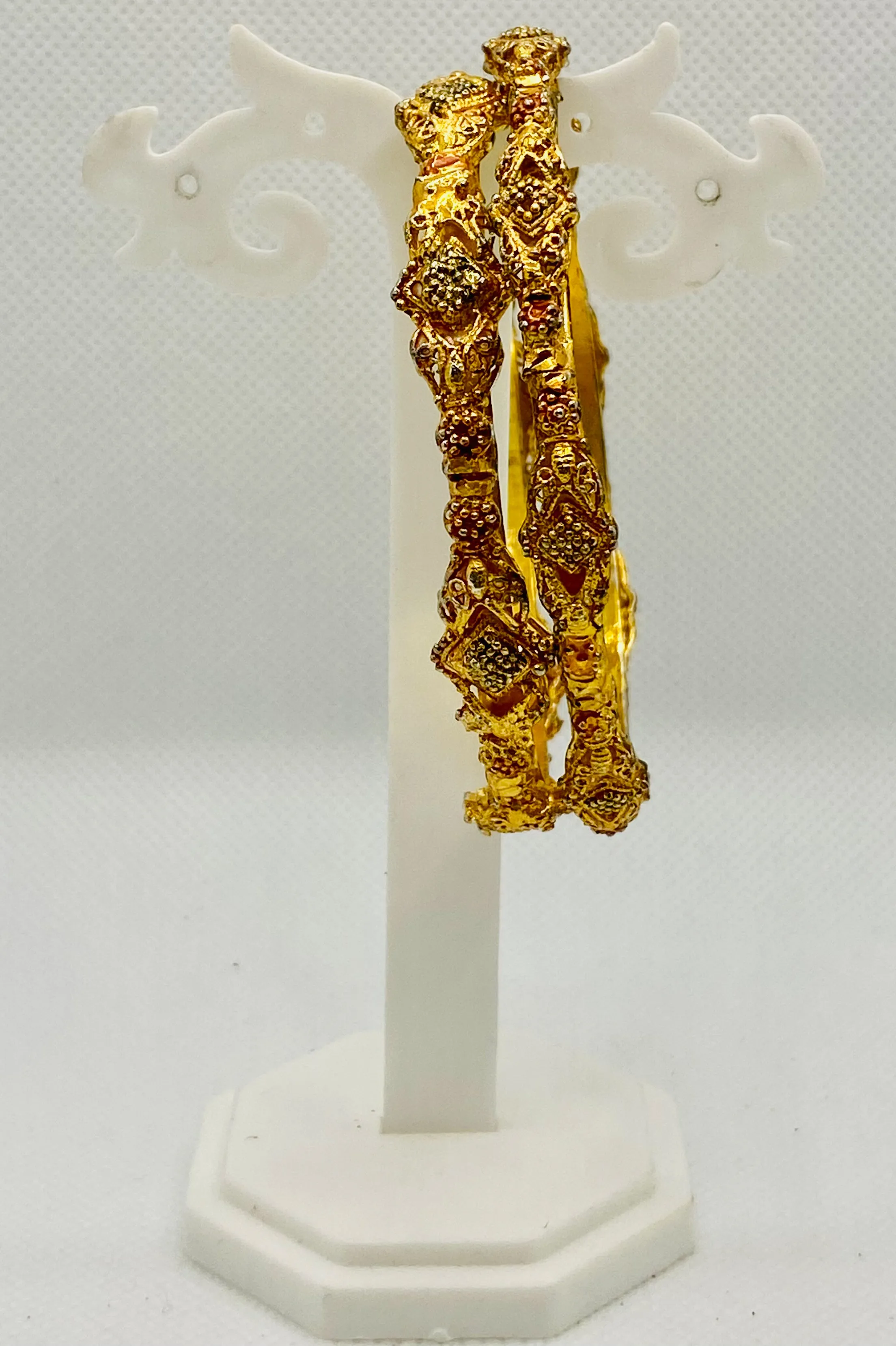 Golden Vine Filigree Bangle 8mm