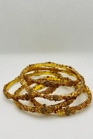 Golden Vine Filigree Bangle 8mm