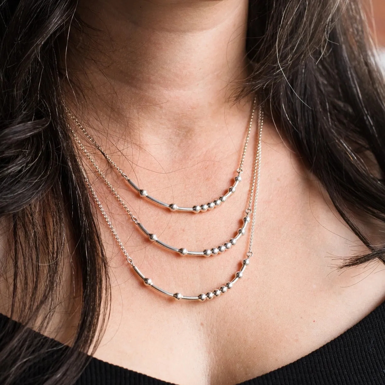 GRATEFUL Morse Code Necklace