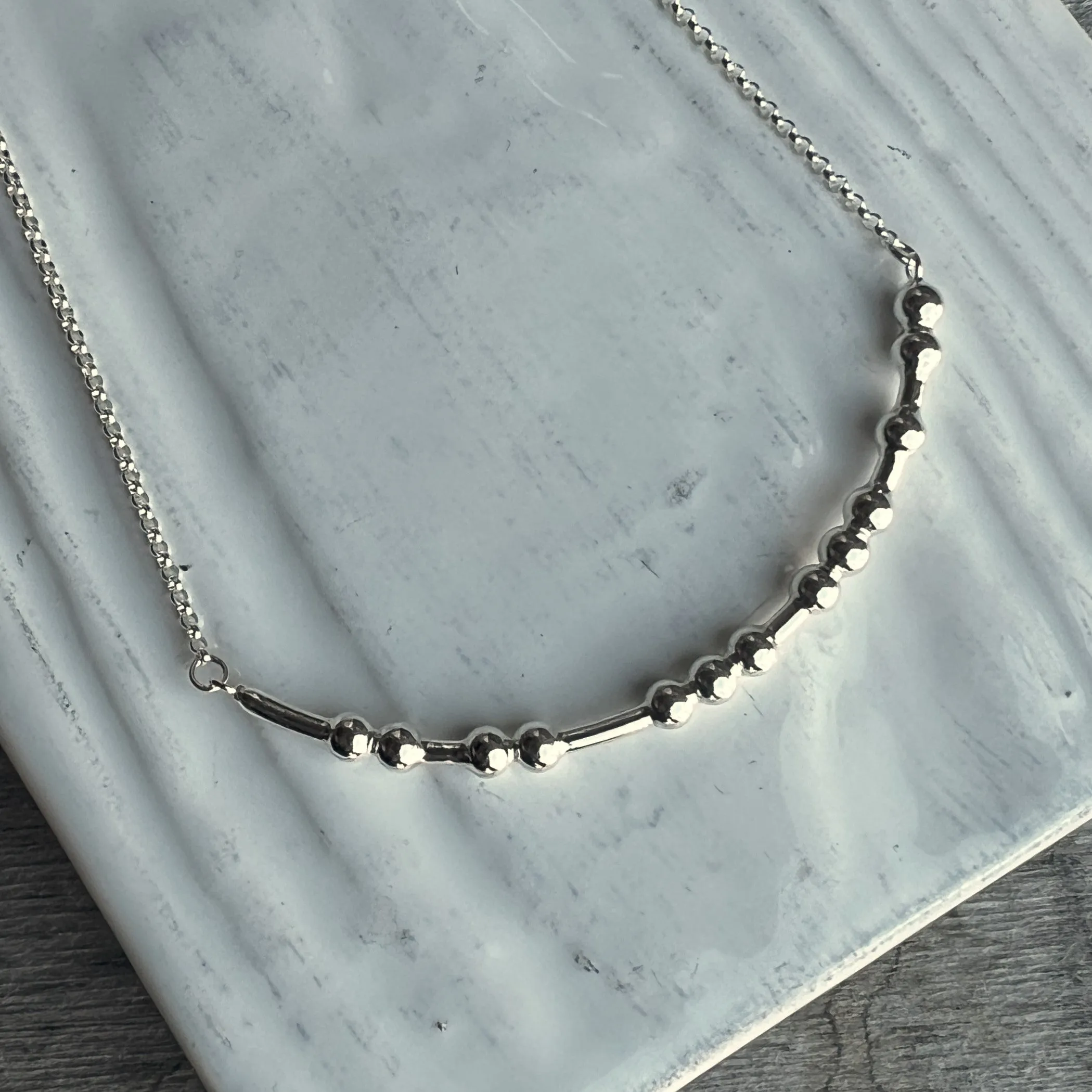 GRATEFUL Morse Code Necklace