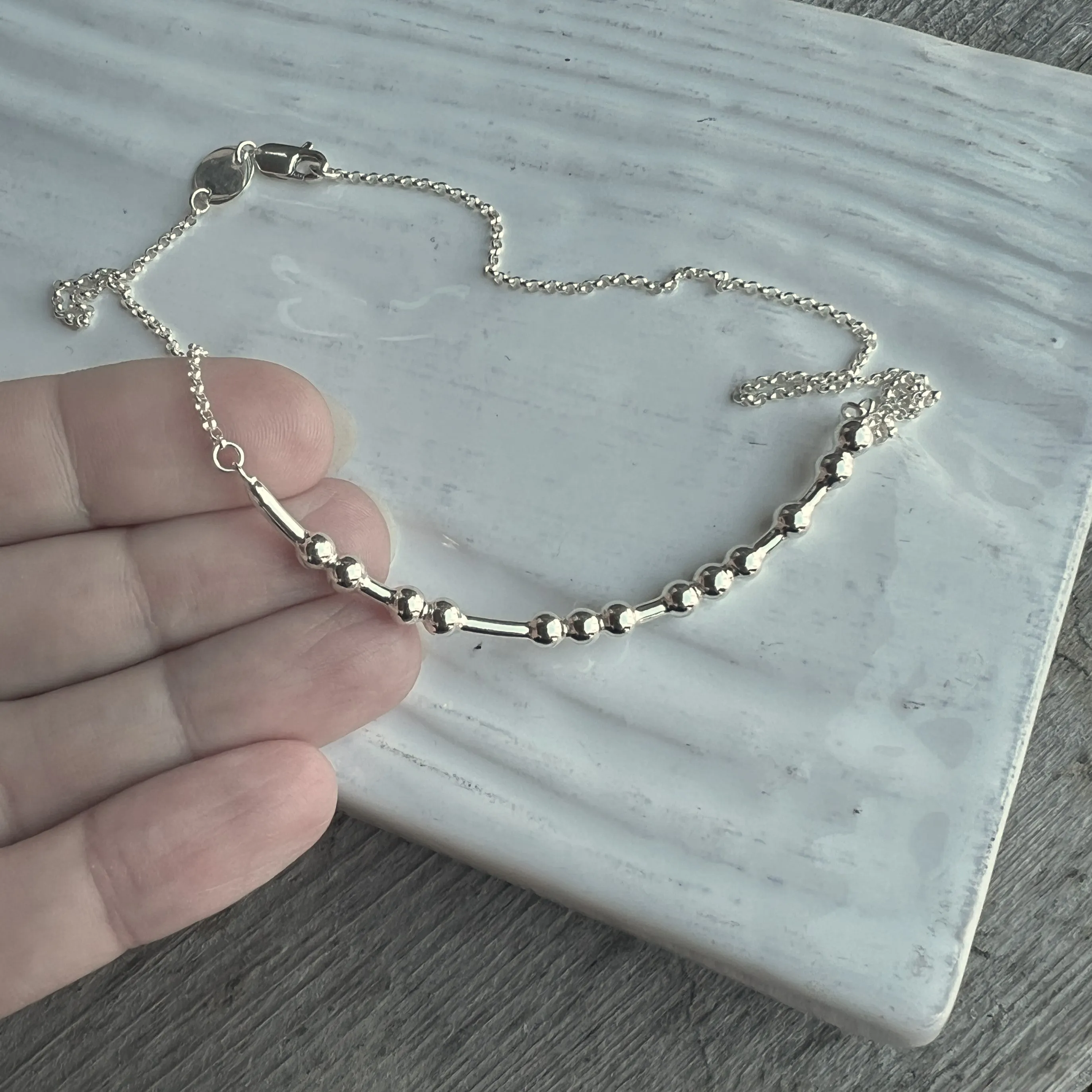 GRATEFUL Morse Code Necklace