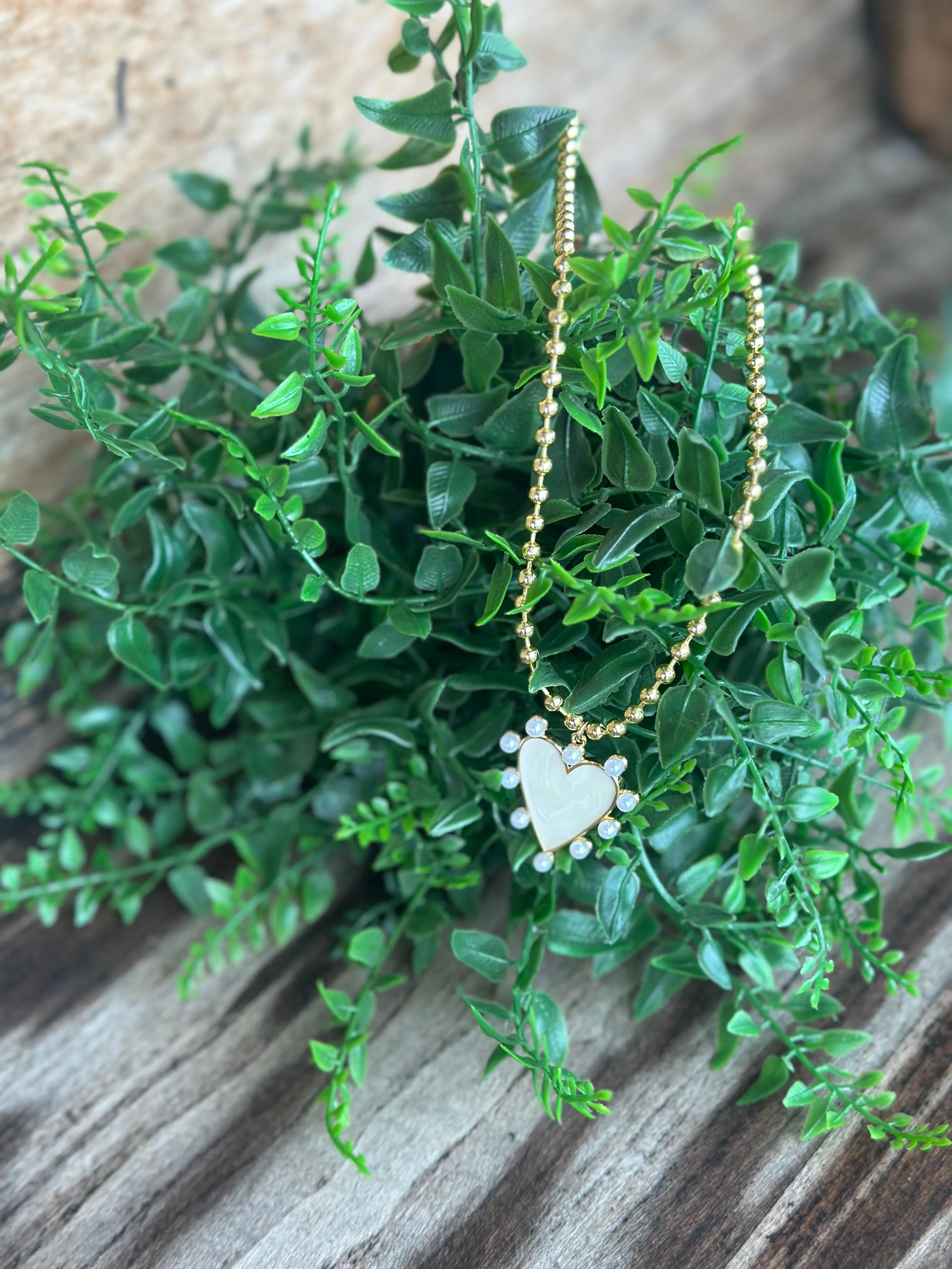 Heart of Pearls Necklace by Treasure Jewels