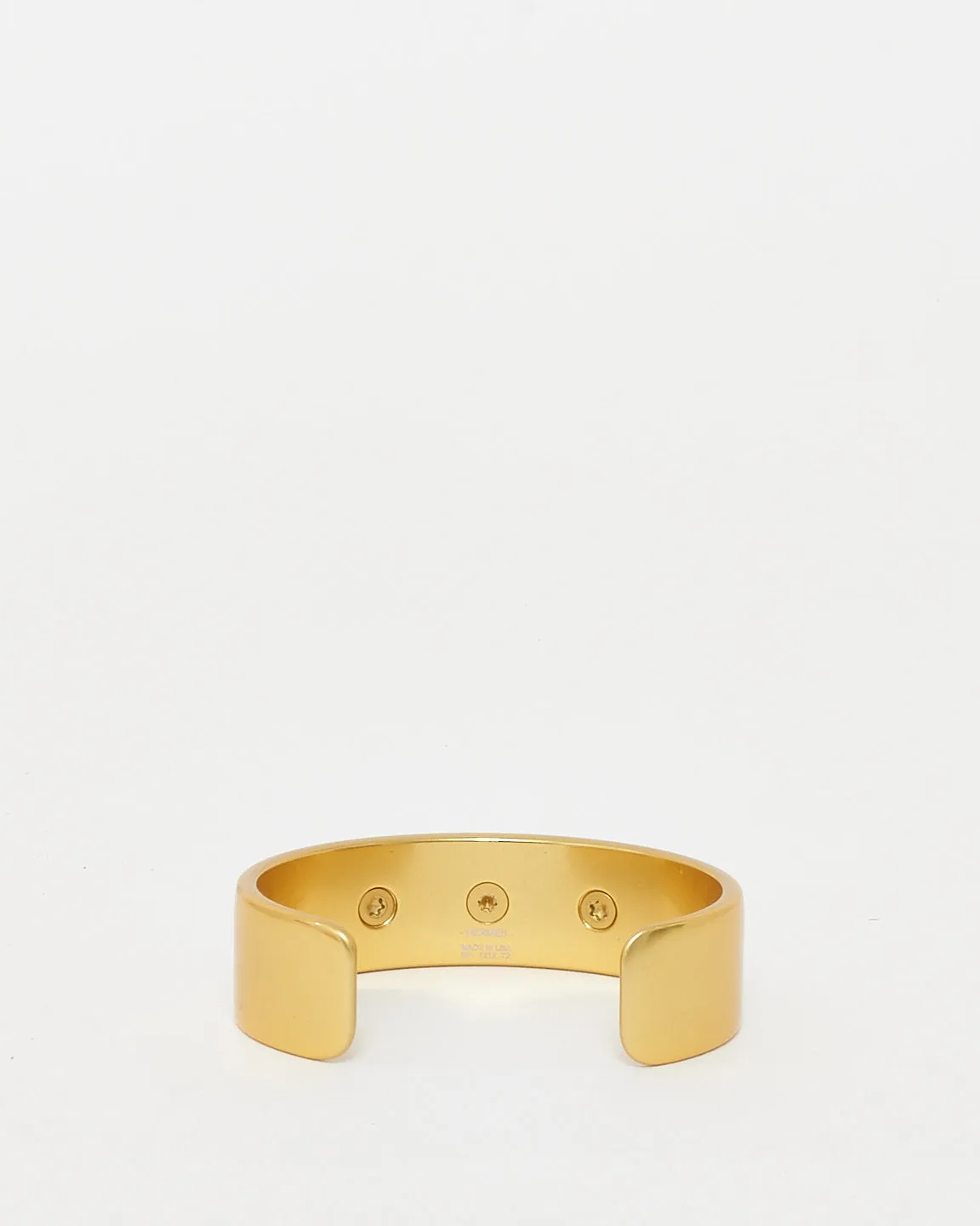 Hermès Gold Medor Aluminium Sunset Bangle Bracelet - T2