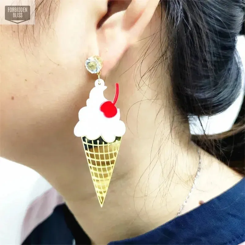 Ice Cream Stick Earrings