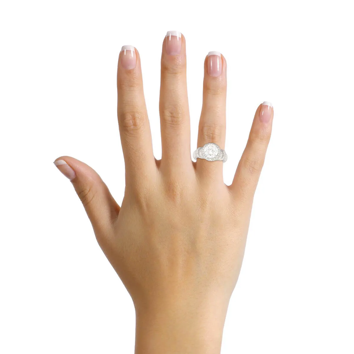 Immense Solitaire Silver Ring