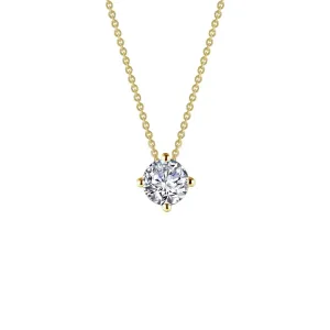 Lafonn 1.5 CTW Solitaire Necklace in Gold