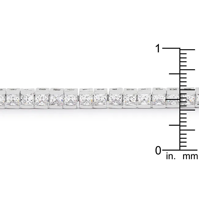 LOVCIA Radiant Princess Cut Cubic Zirconia Tennis Bracelet