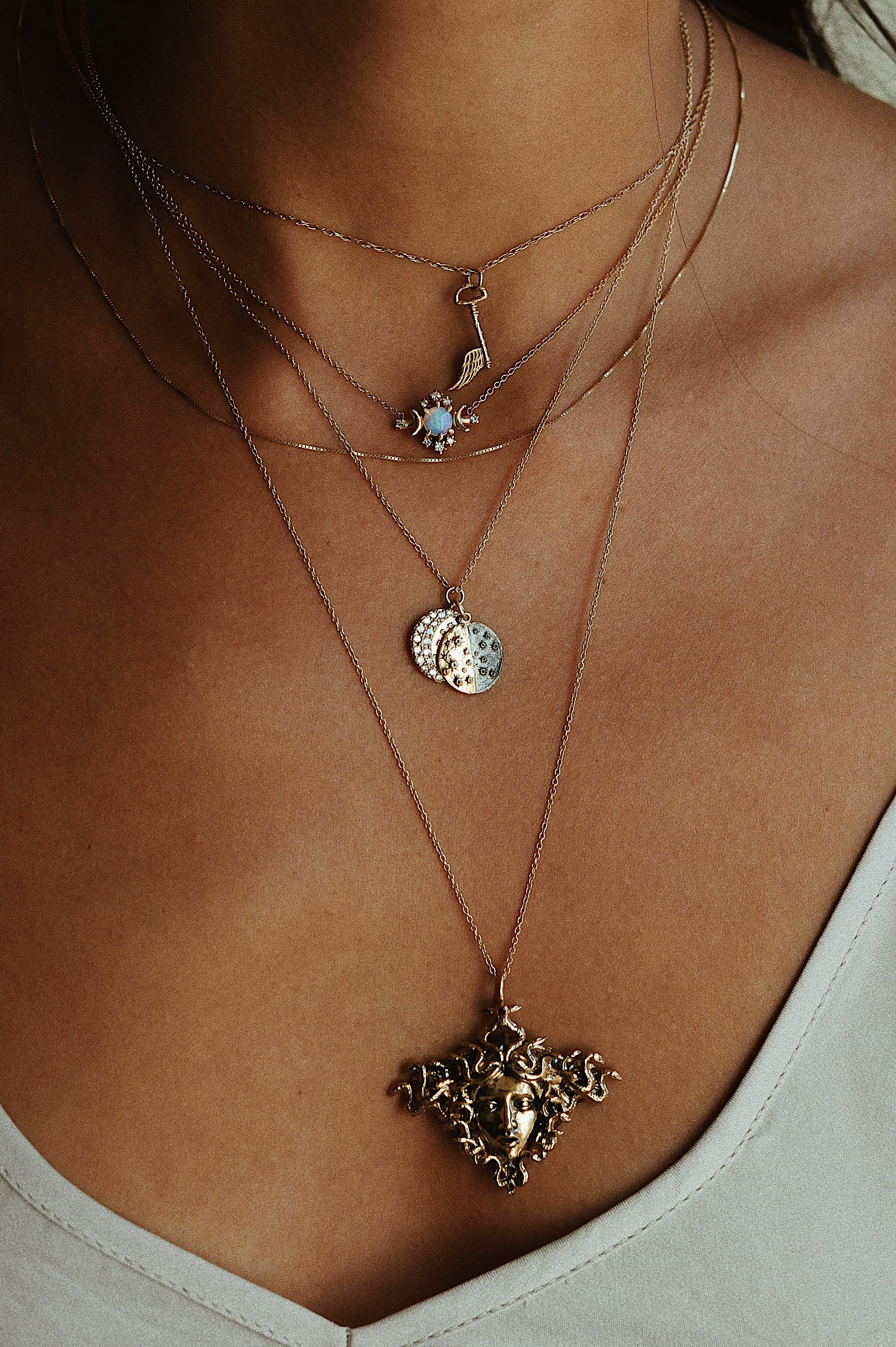 Lunar Phase Necklace