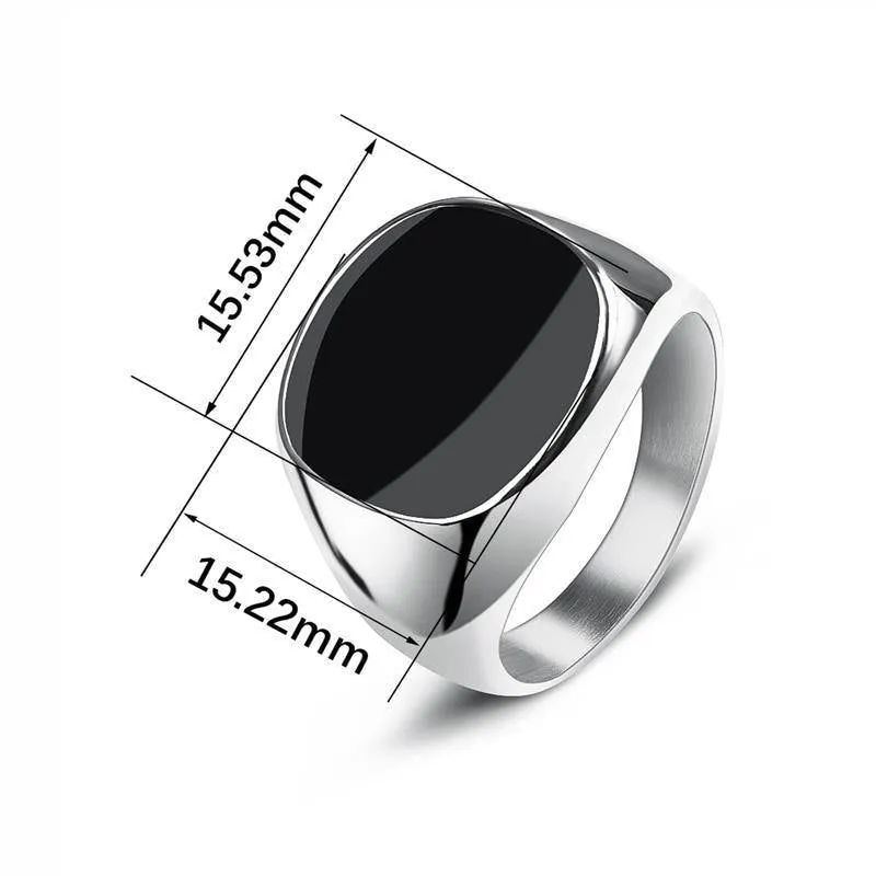 Men's Rock Smooth Ring