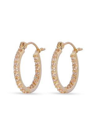 Mini Serena Hoops - Champagne