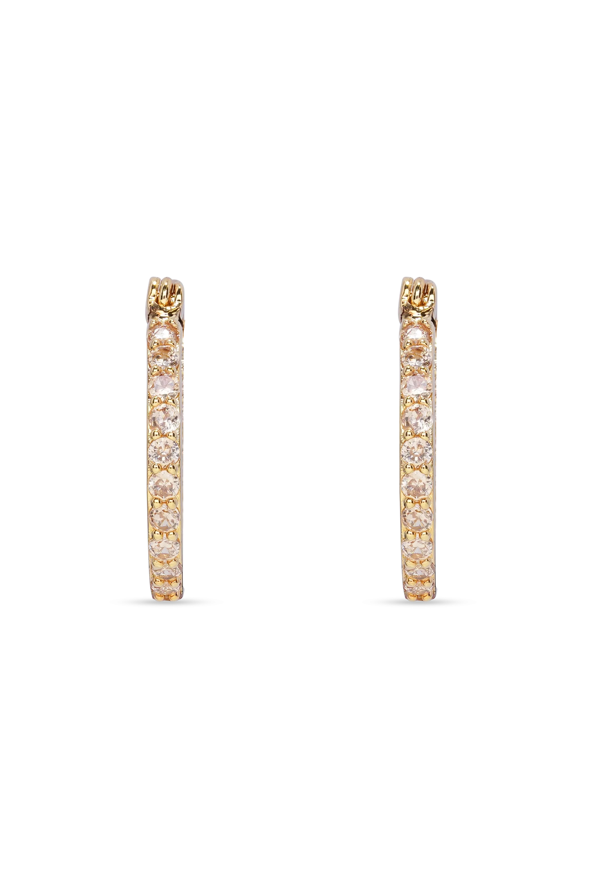 Mini Serena Hoops - Champagne