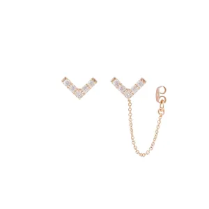 Mini vivi - 14k gold earring