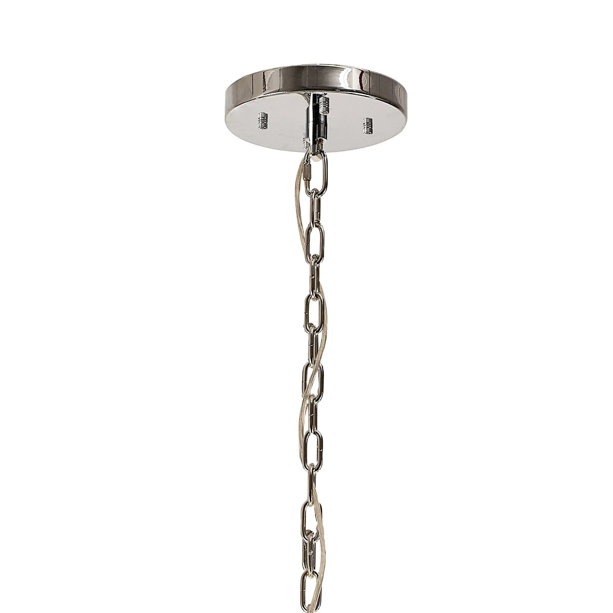 Nelson Lighting NL99789 Paris 64 Light Pendant Polished Chrome Crystal
