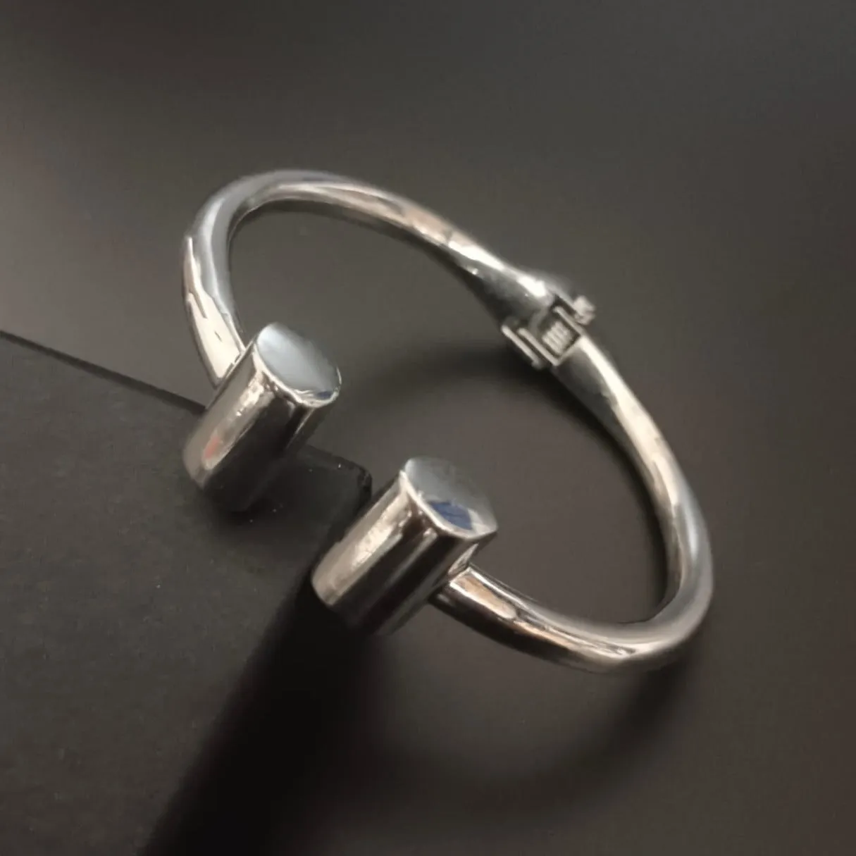 New silver cuff Kada Bracelet For Men Girl
