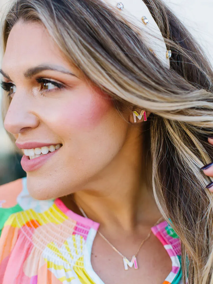 Olivia Luxe Initial Earrings