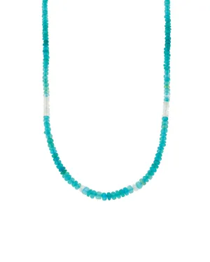Opal Mix Graduated Stone Necklace | 3-5mm