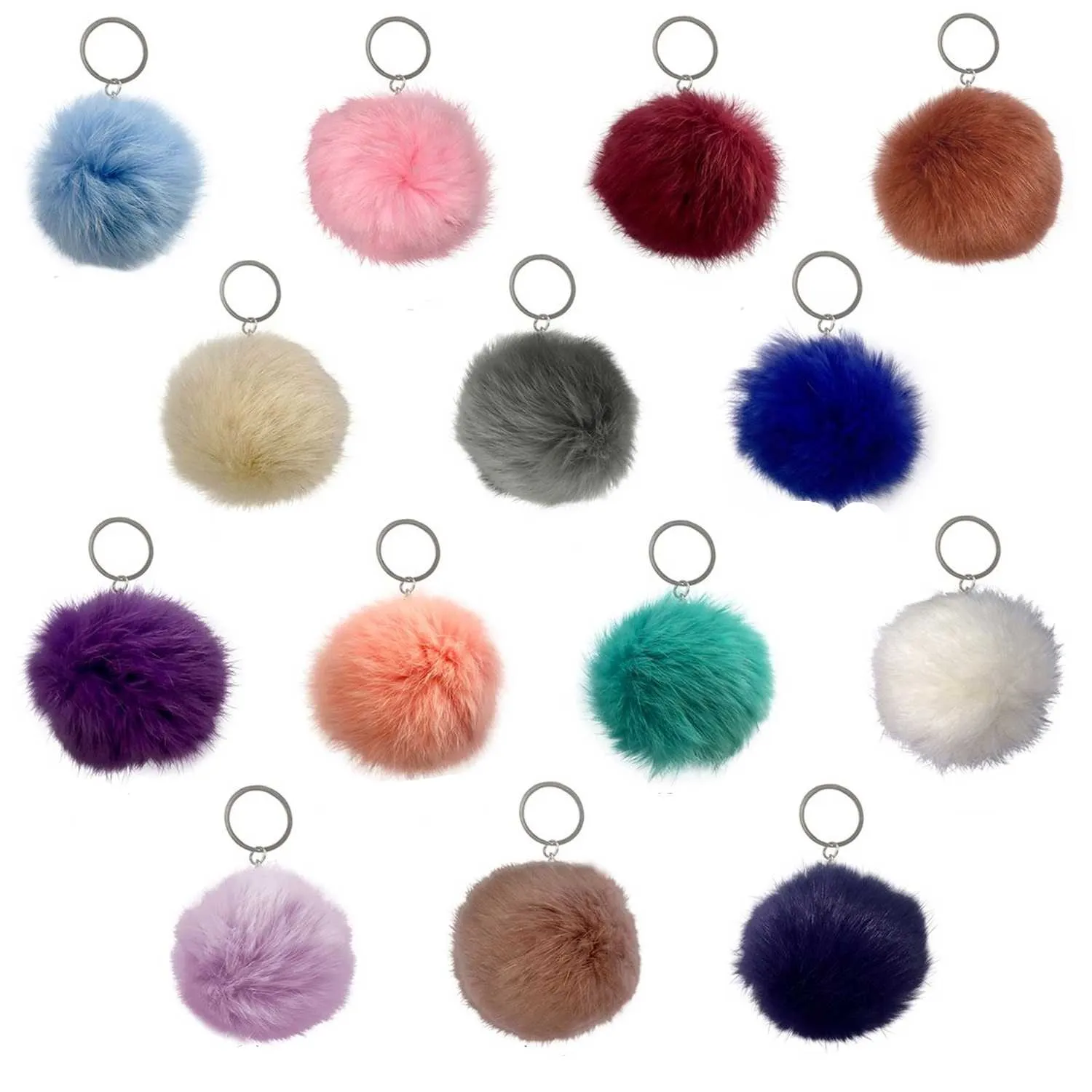 Pampeano Small Fur Pom Pom Keyring