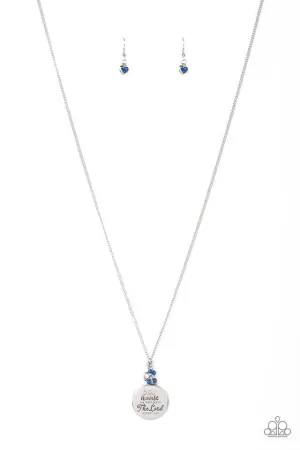 Paparazzi Necklace ~ As for Me - Blue