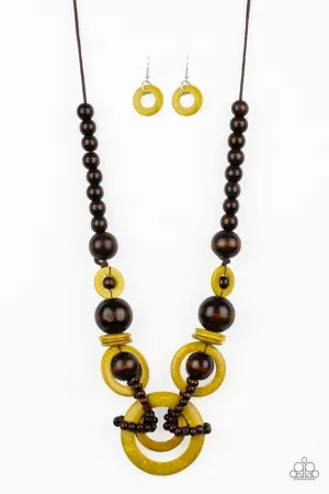 Paparazzi Necklace ~ Boardwalk Party - Yellow