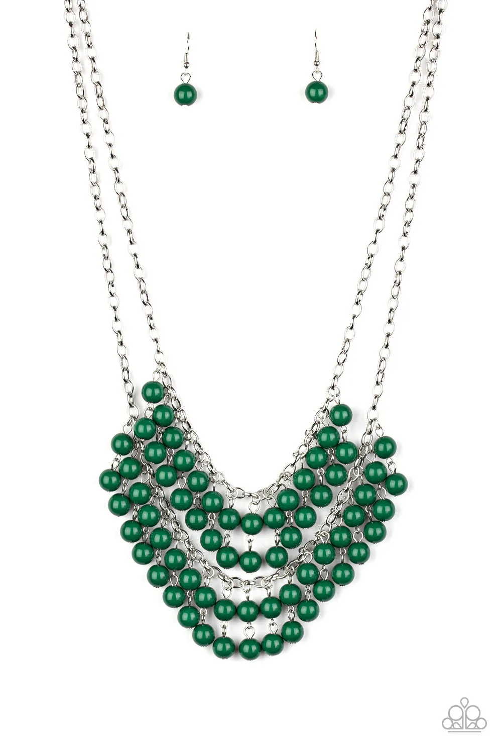 Paparazzi Necklace ~ Bubbly Boardwalk - Green