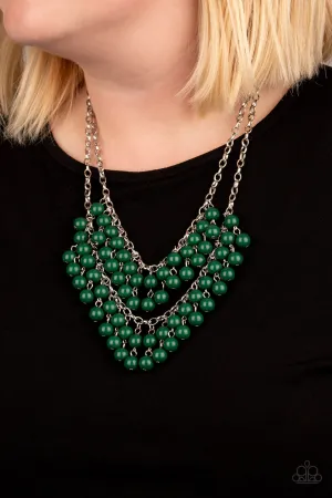 Paparazzi Necklace ~ Bubbly Boardwalk - Green