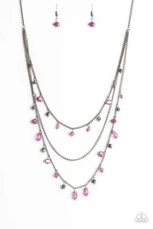 Paparazzi Necklace ~ Pebble Beach Beauty - Purple