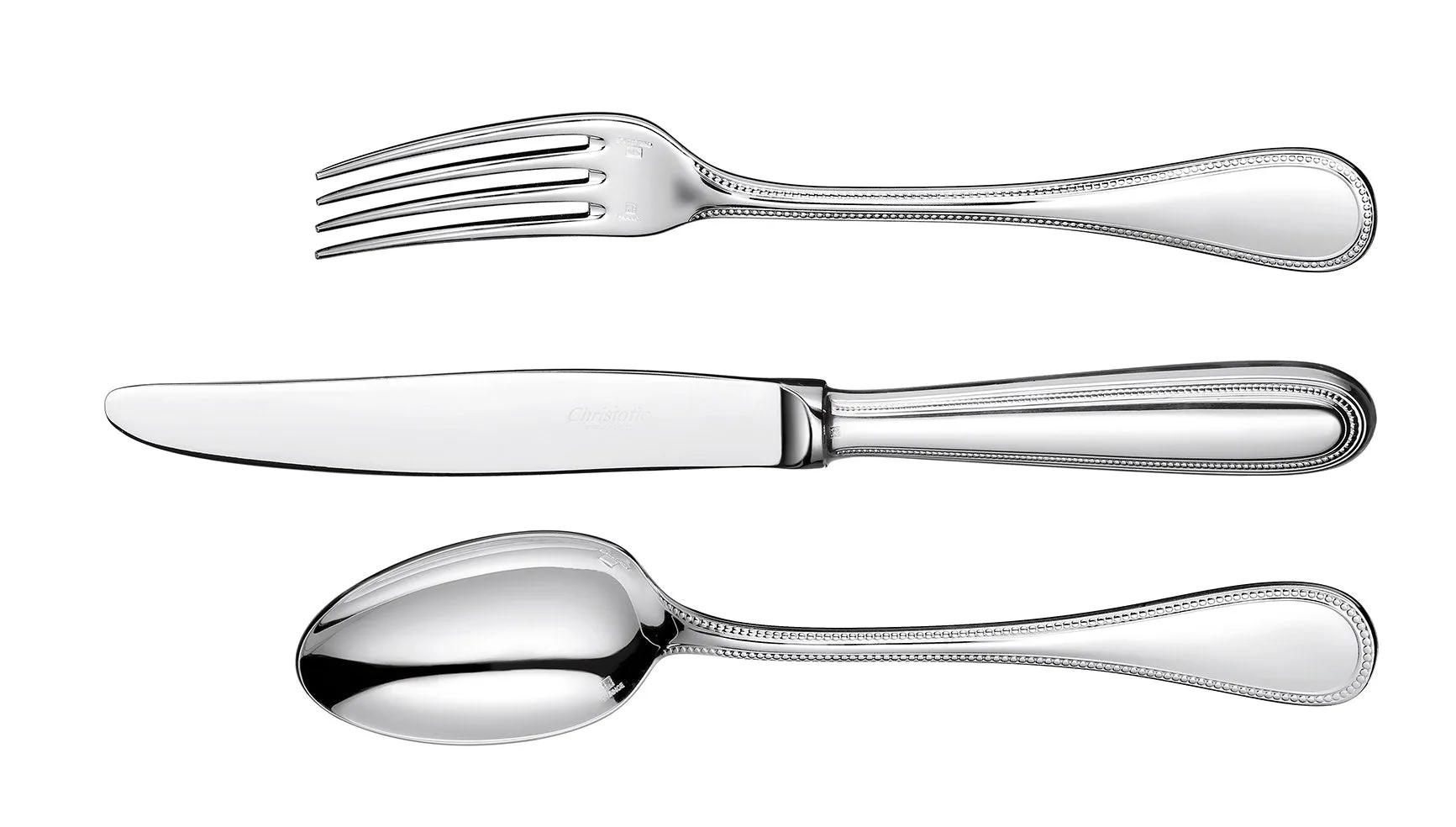Perles Silver plated Fish fork