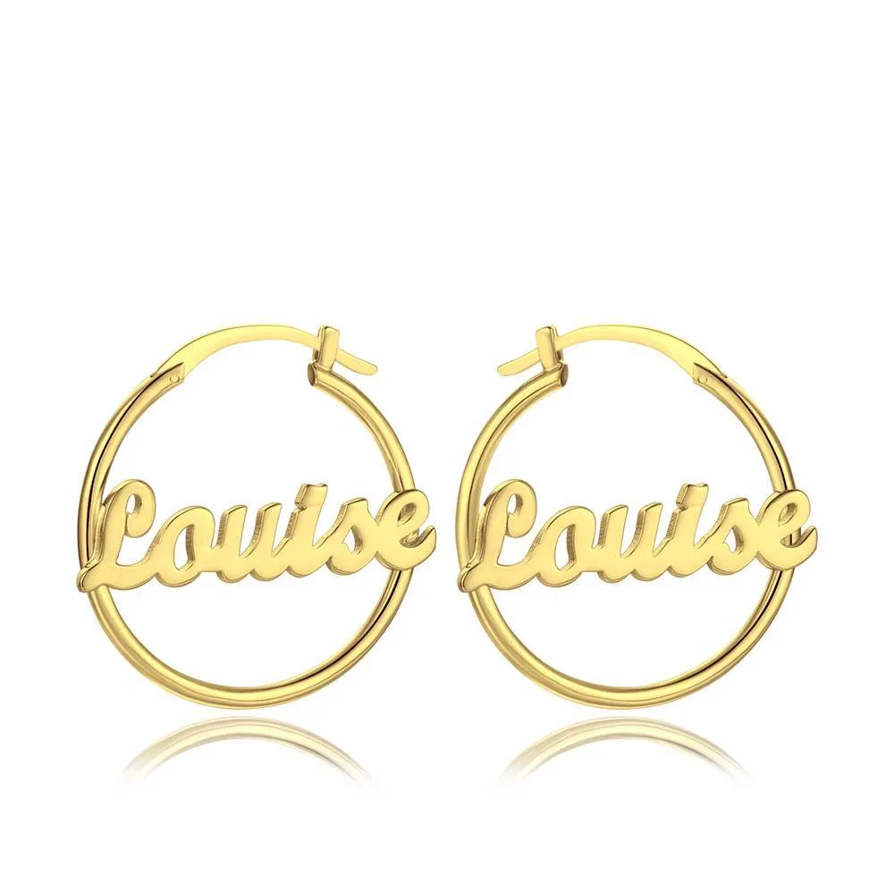 Personalized Name Earrings Unique Gifts