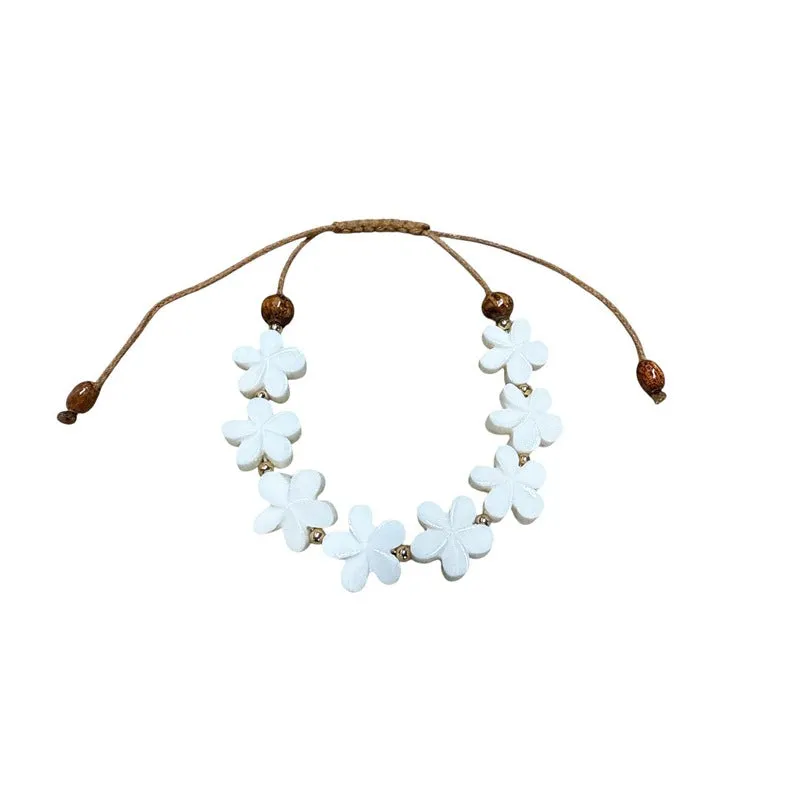 Plumeria Flower Bracelet | Tropical Jewelry
