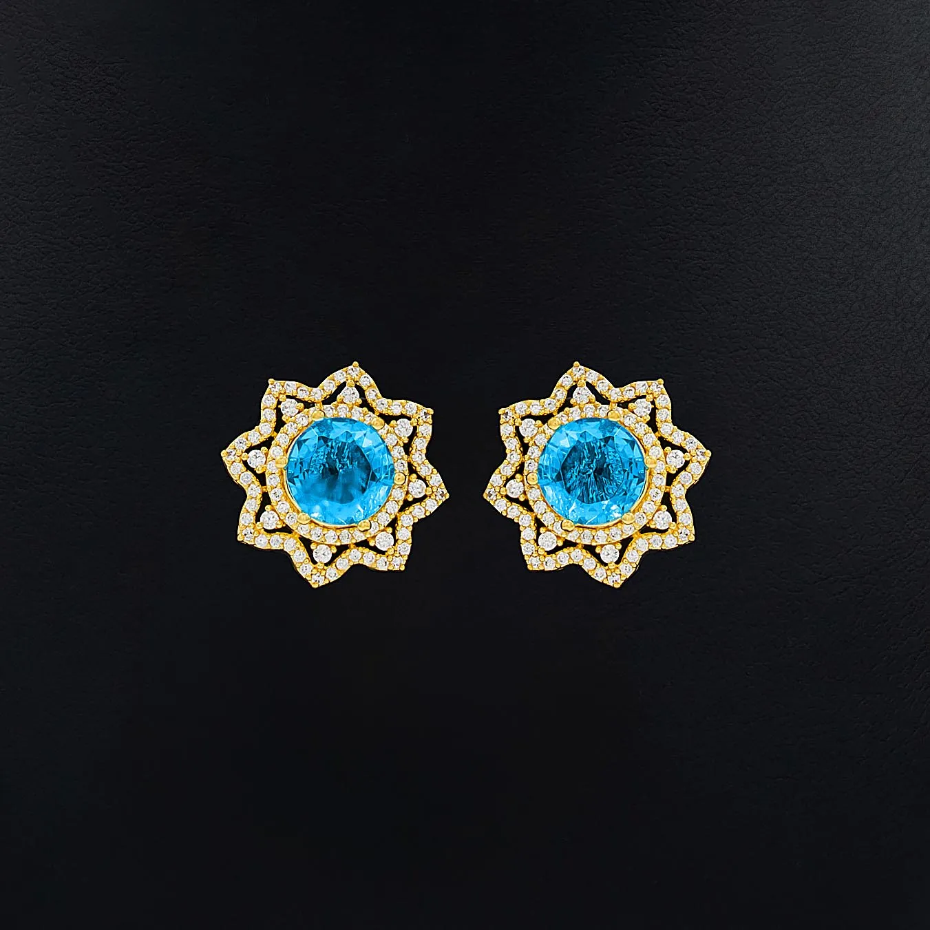 PREMIUM GOLD PENDANT AND PREMIUM STUD PMSLT2WSBL-003, PMSST3WSBL-052