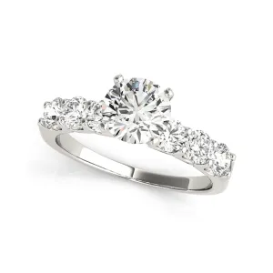 Prong Set Round Diamond Engagement Ring (1.1 CTW)