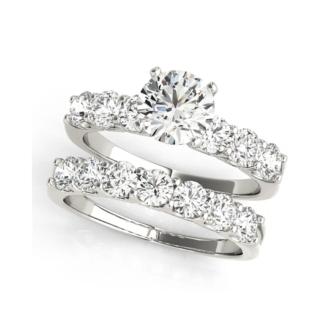 Prong Set Round Diamond Engagement Ring (1.1 CTW)