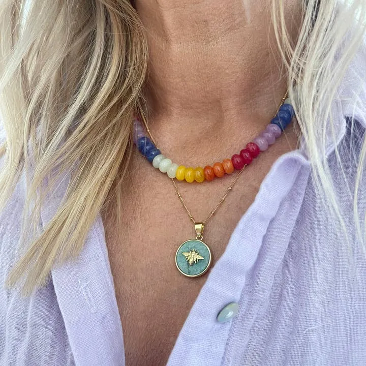Rainbow Jade Necklace